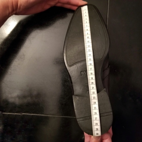 HUGO BOSS- Men’s Leather Loafer Slip-on Dress Shoe Pewter/Gray US 7.5 UK 6.5 - Picture 15 of 16